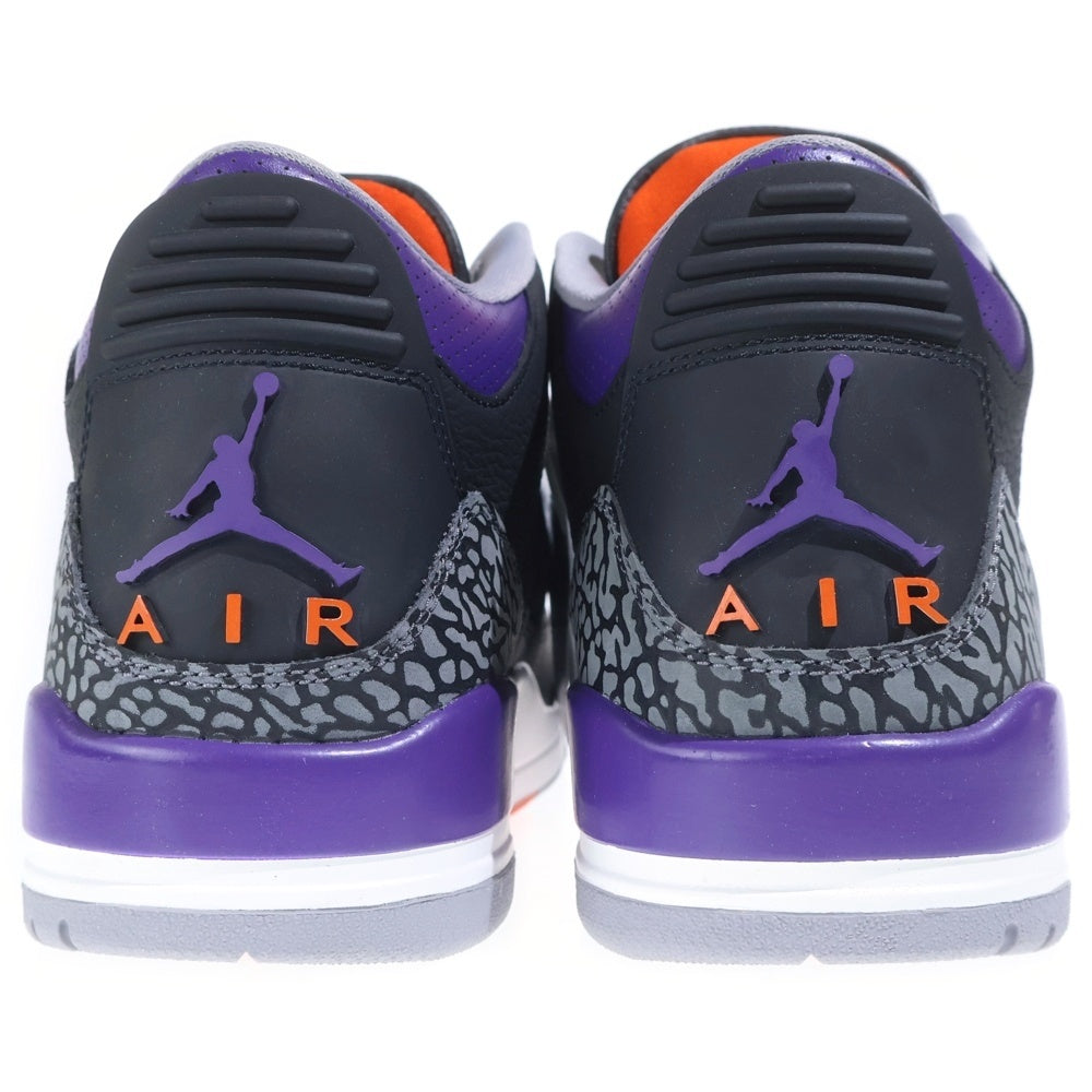 NIKE(ナイキ) AIR JORDAN 3 RETRO エアジョーダン ハイカットスニーカー ブラック/パープル US12/30cm CT8532-050