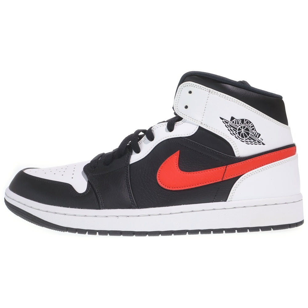 NIKE(ナイキ) AIR JORDAN 1 MID エアジョーダン 1 ミッドカットスニーカー ブラック/レッド/ホワイト US14/32cm 554724-075