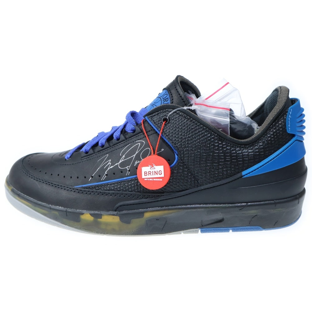 NIKE(ナイキ) ×OFF-WHITE AIR JORDAN 2 RETRO LOW SP DJ4375-004 オフホワイト エアジョーダン2 レトロ ローカットスニーカー ブラック/ブルー US12/30cm