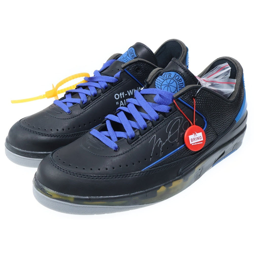 NIKE(ナイキ) ×OFF-WHITE AIR JORDAN 2 RETRO LOW SP DJ4375-004 オフホワイト エアジョーダン2 レトロ ローカットスニーカー ブラック/ブルー US12/30cm