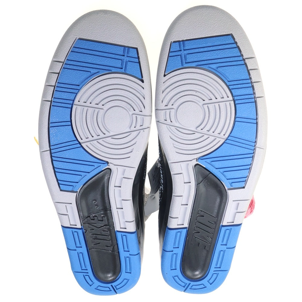 NIKE(ナイキ) ×OFF-WHITE AIR JORDAN 2 RETRO LOW SP DJ4375-004 オフホワイト エアジョーダン2 レトロ ローカットスニーカー ブラック/ブルー US12/30cm