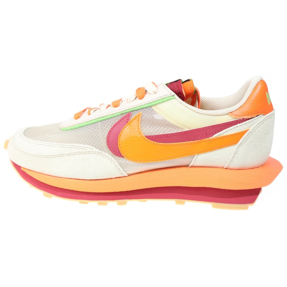 NIKE(ナイキ) ×Sacai ×CLOT LD WAFFLE ORANGE BLAZE クロット サカイ LD ワッフル オレンジブレイズ ローカットスニーカー US12/30cm ベージュ/オレンジ DH1347-100