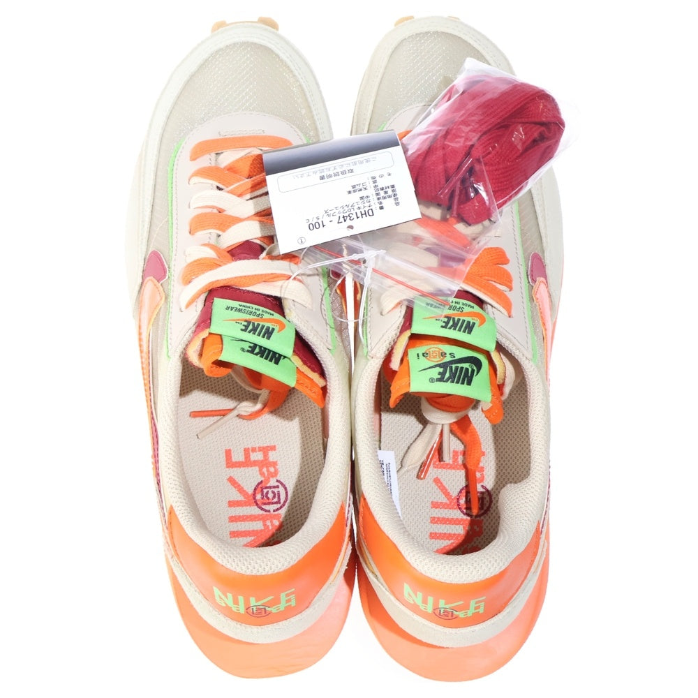 NIKE(ナイキ) ×Sacai ×CLOT LD WAFFLE ORANGE BLAZE クロット サカイ LD ワッフル オレンジブレイズ ローカットスニーカー US12/30cm ベージュ/オレンジ DH1347-100