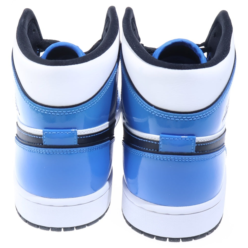 NIKE(ナイキ) AIR JORDAN 1 MID SE SIGNAL BLUE エアジョーダン1 シグナルブルー ミッドカットスニーカー ホワイト/ブルー US14/32cm DD6834-402
