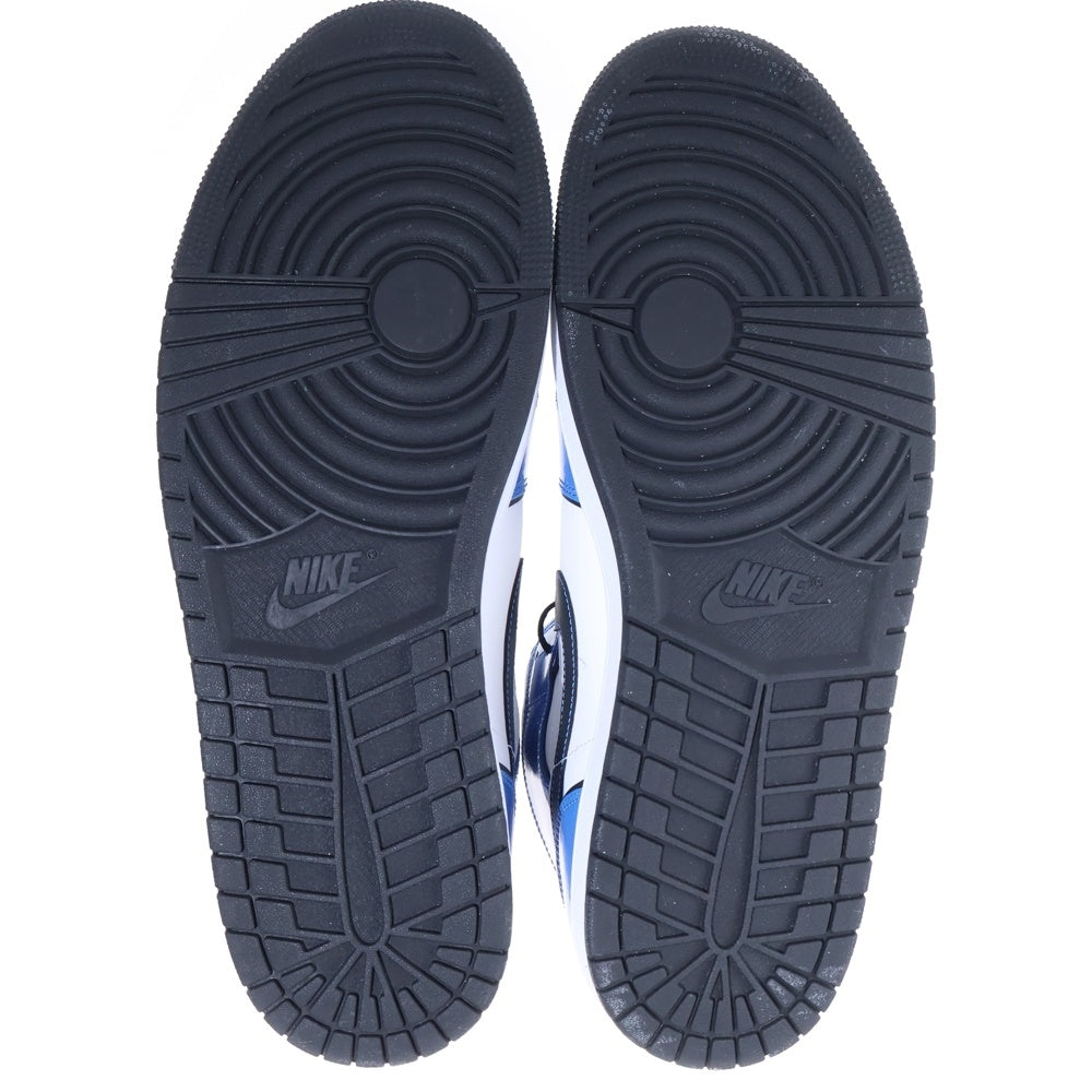 NIKE(ナイキ) AIR JORDAN 1 MID SE SIGNAL BLUE エアジョーダン1 シグナルブルー ミッドカットスニーカー ホワイト/ブルー US14/32cm DD6834-402