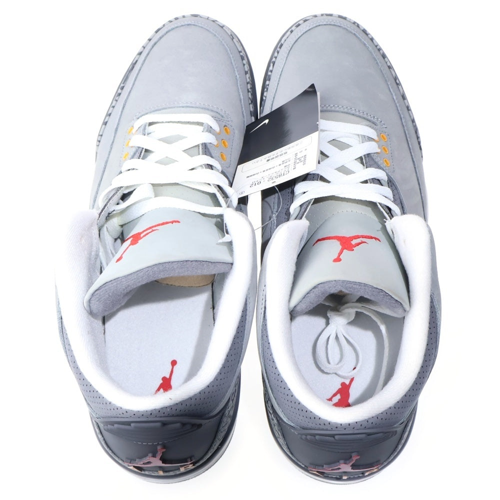 NIKE(ナイキ) AIR JORDAN 3 COOL GREY エアジョーダン3 クールグレー ローカットスニーカー グレー US12.5/30.5cm CT8532-012