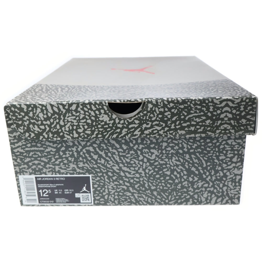 NIKE(ナイキ) AIR JORDAN 3 COOL GREY エアジョーダン3 クールグレー ローカットスニーカー グレー US12.5/30.5cm CT8532-012