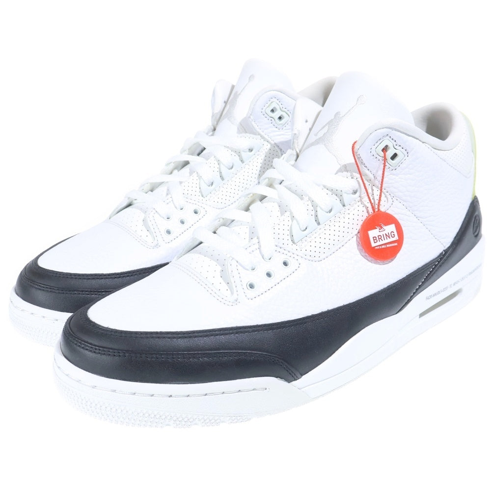 NIKE(ナイキ) ×FRAGMENT DESIGN AIR JORDAN3 RETRO SP フラグメントデザイン エアジョーダン3 ミッドカットスニーカー ホワイト/ブラック US13/31cm DA3595-100