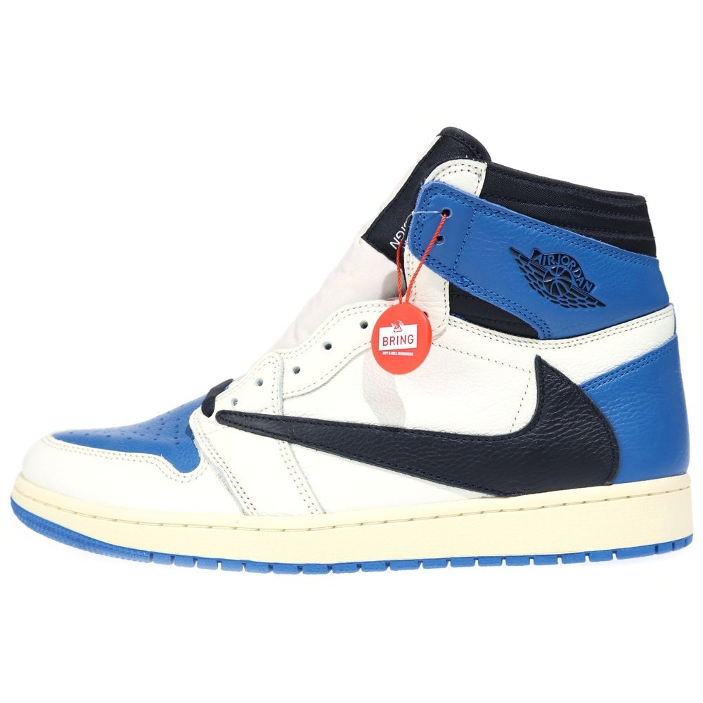NIKE(ナイキ) ×TRAVIS SCOTT ×FRAGMENT AIR JORDAN 1 RETRO HIGH OG SP MILITARY BLUE トラヴィススコット フラグメント エアジョーダン1 ハイカットスニーカー DH3227-105