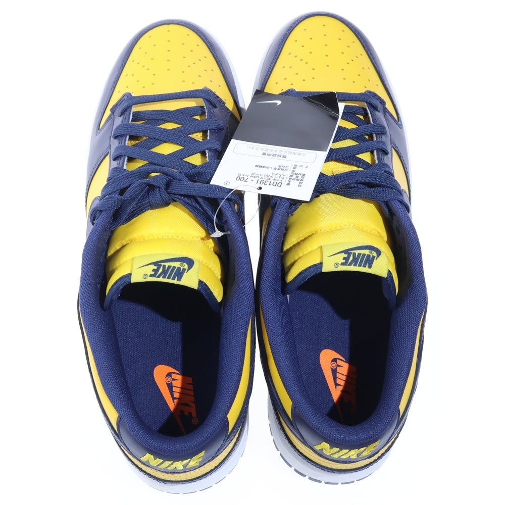 NIKE(ナイキ) DUNK LOW RETRO MICHIGAN ダンク ミシガン ローカットスニーカー イエロー/ネイビー US12/30cm DD1391-700