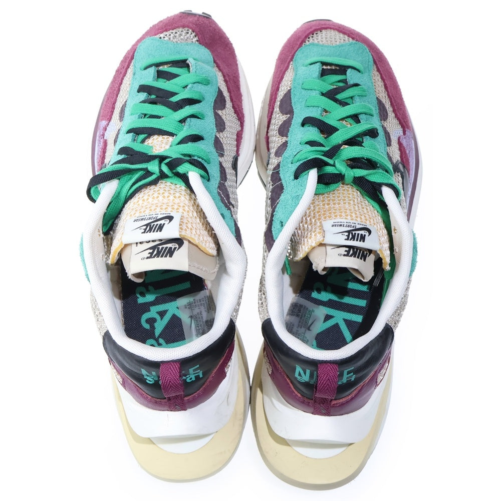 NIKE(ナイキ) ×sacai VAPORWAFFLE サカイ ヴェイパーワッフル ローカットスニーカー ボルドー/グリーン US12.5/30.5cm DD3035-200
