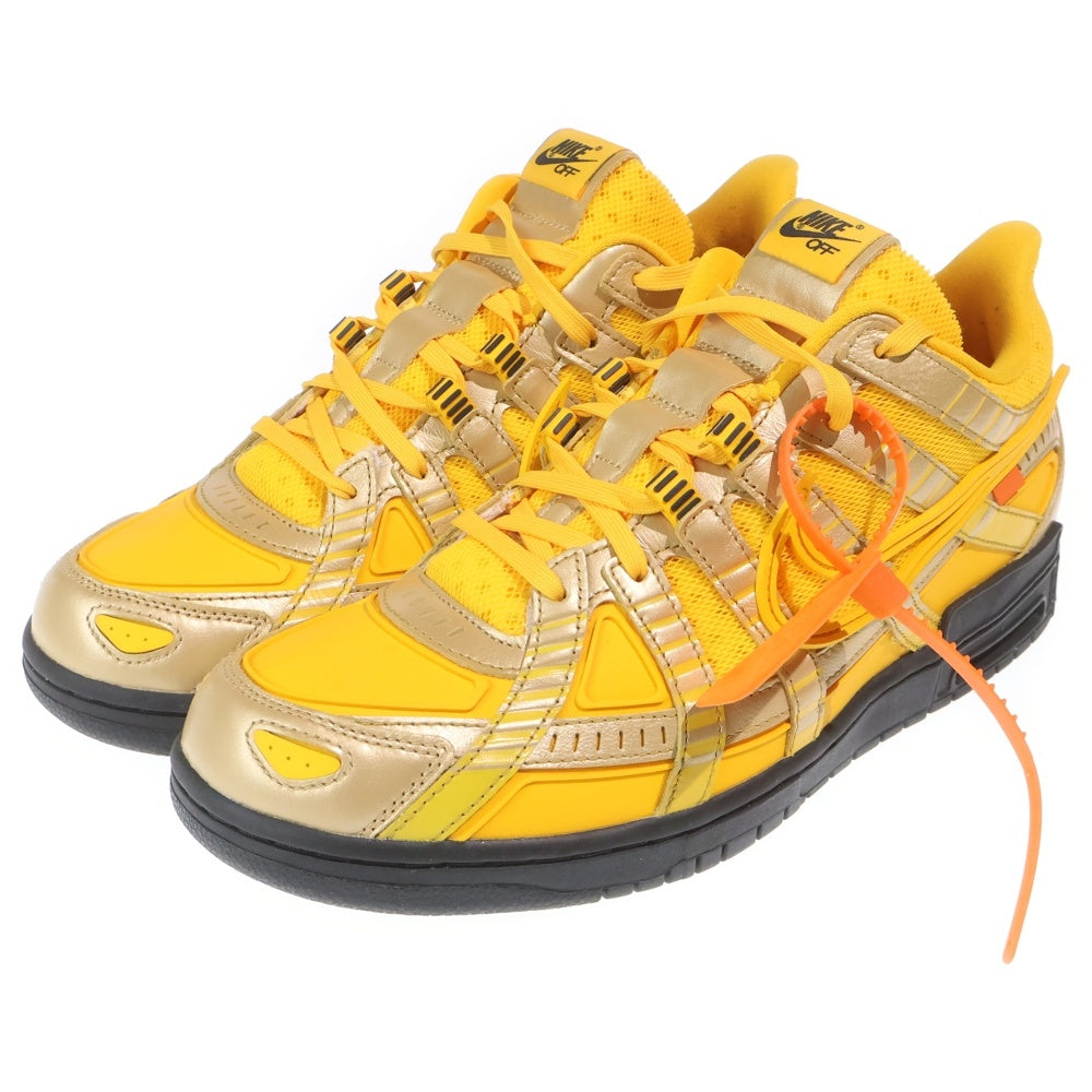 NIKE(ナイキ) ×OFF-WHITE AIR RUBBER DUNK LOW UNIVERSITY GOLD オフホワイト ラバーダンク ローカットスニーカー イエロー US12/30cm CU6015-700
