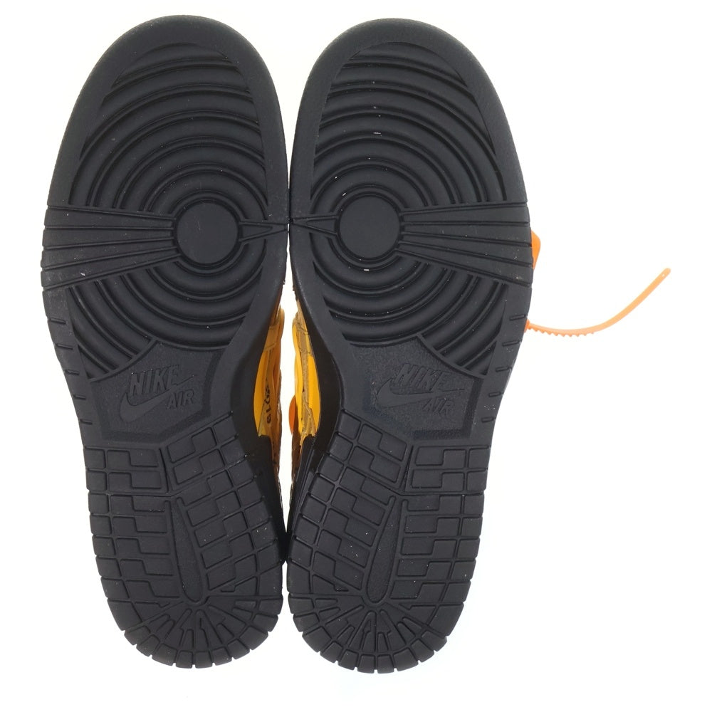 NIKE(ナイキ) ×OFF-WHITE AIR RUBBER DUNK LOW UNIVERSITY GOLD オフホワイト ラバーダンク ローカットスニーカー イエロー US12/30cm CU6015-700