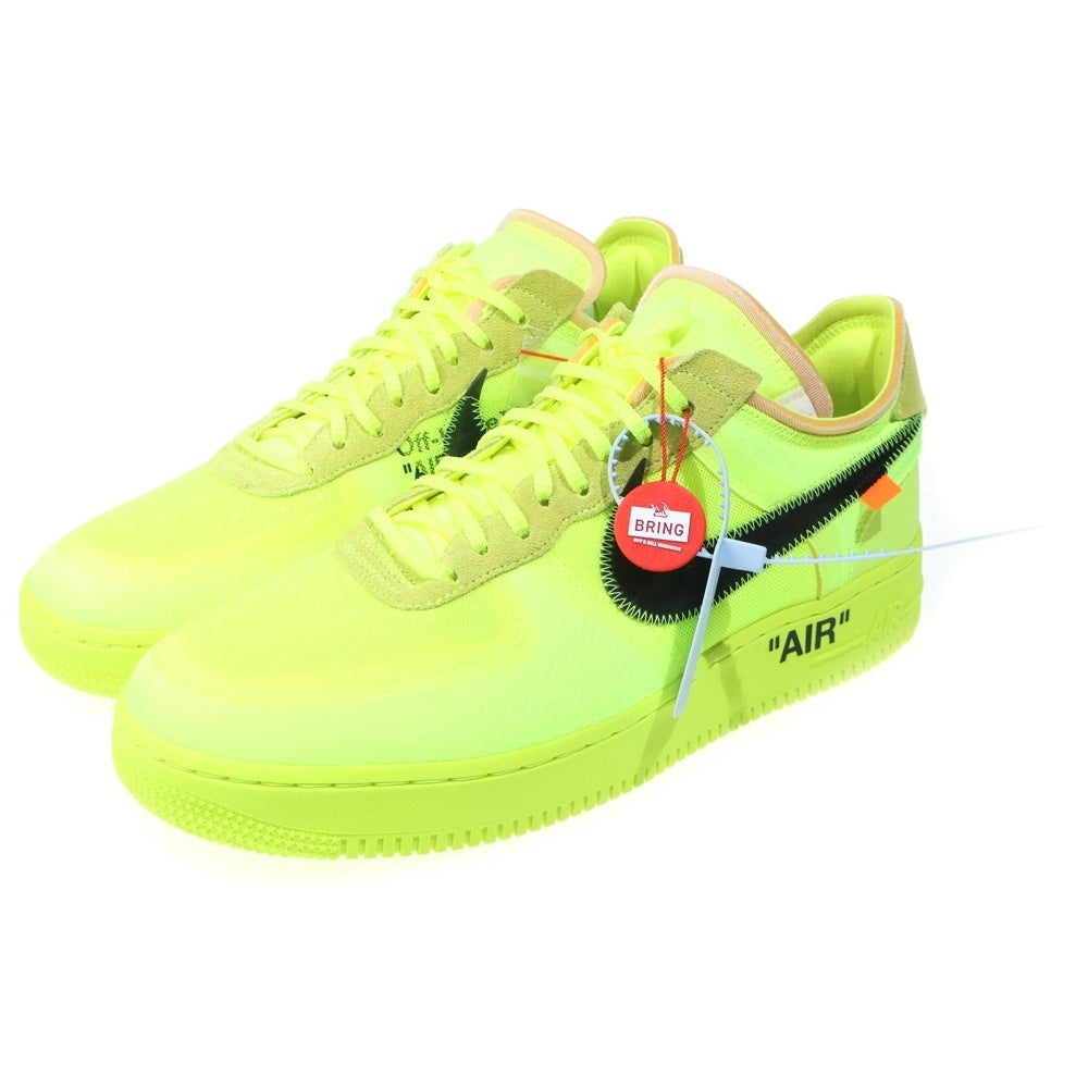 NIKE(ナイキ) ×OFF-WHITE THE 10 AIR FORCE 1 LOW VOLT オフホワイト エアフォースワン ボルト ローカットスニーカー イエロー US13/31cm AO4606-700