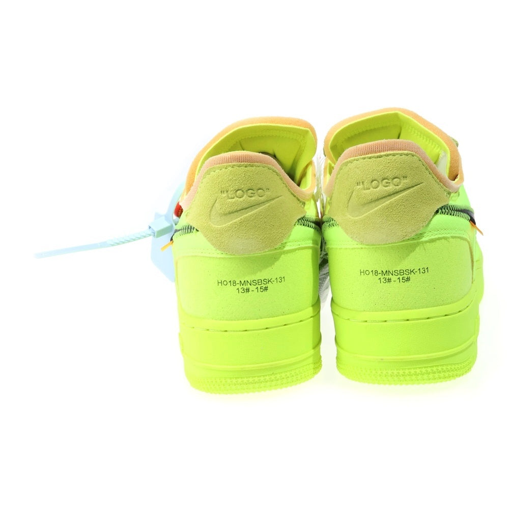 NIKE(ナイキ) ×OFF-WHITE THE 10 AIR FORCE 1 LOW VOLT オフホワイト エアフォースワン ボルト ローカットスニーカー イエロー US13/31cm AO4606-700