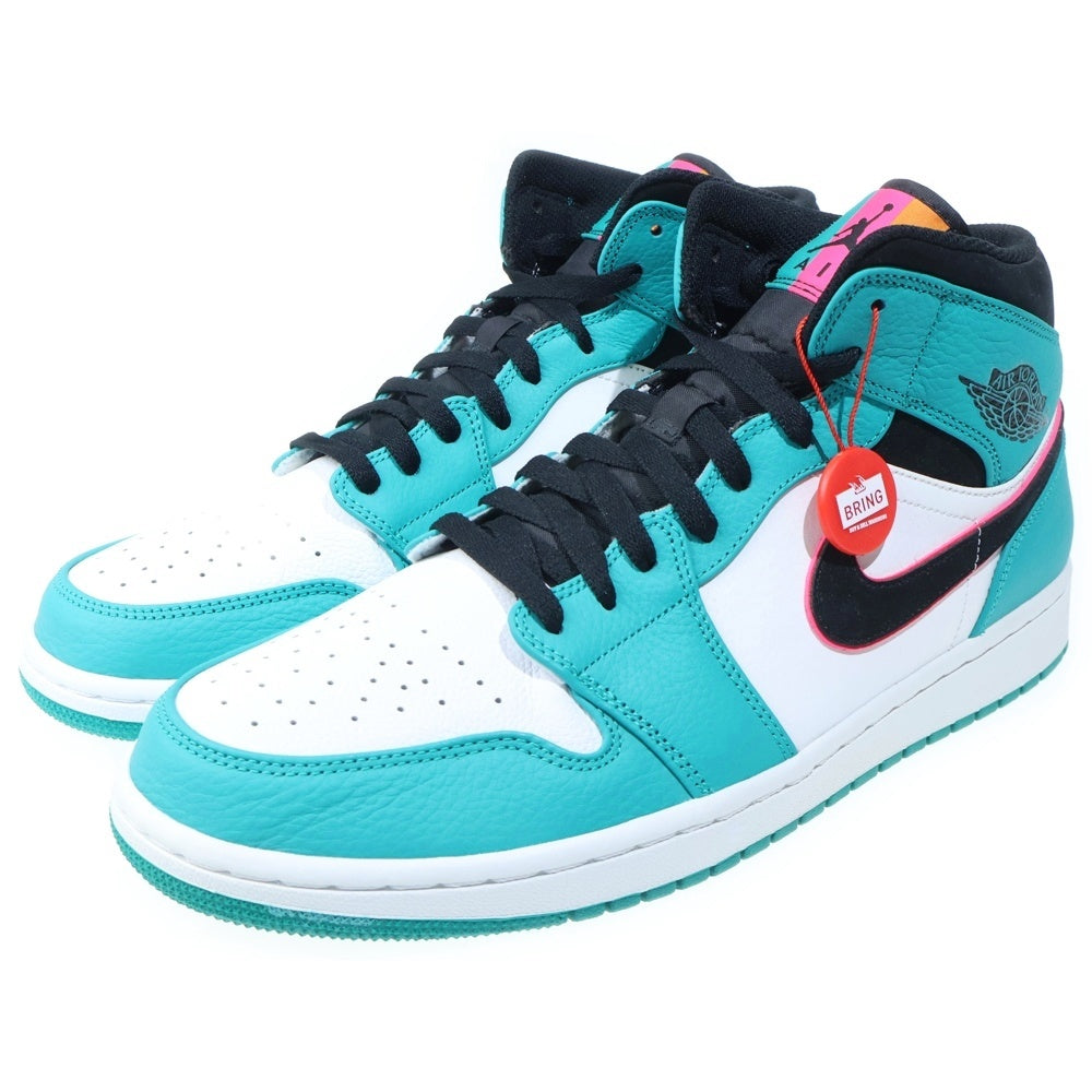 NIKE(ナイキ) AIR JORDAN 1 MID SOUTH BEACH エアジョーダン1 サウスビーチ ミッドカットスニーカー ホワイト/ブルー US13/31cm 852542-306