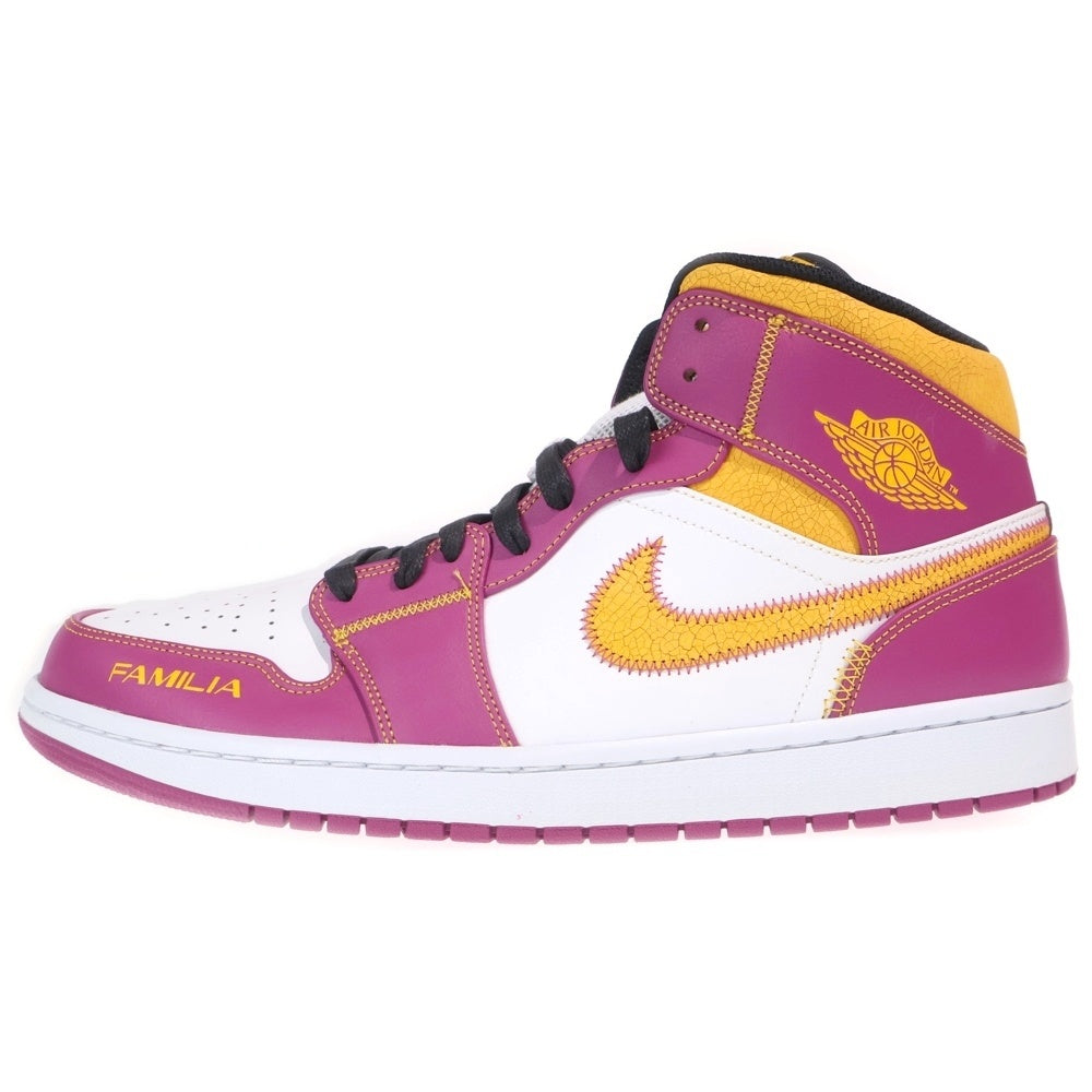 NIKE(ナイキ) AIR JORDAN 1 MID DOD DIA DE LOS MUERTOS エアジョーダン1 ディア・デ・ ムエルトス ミッドカットスニーカー パープル/イエロー US14/32cm DC0350-100