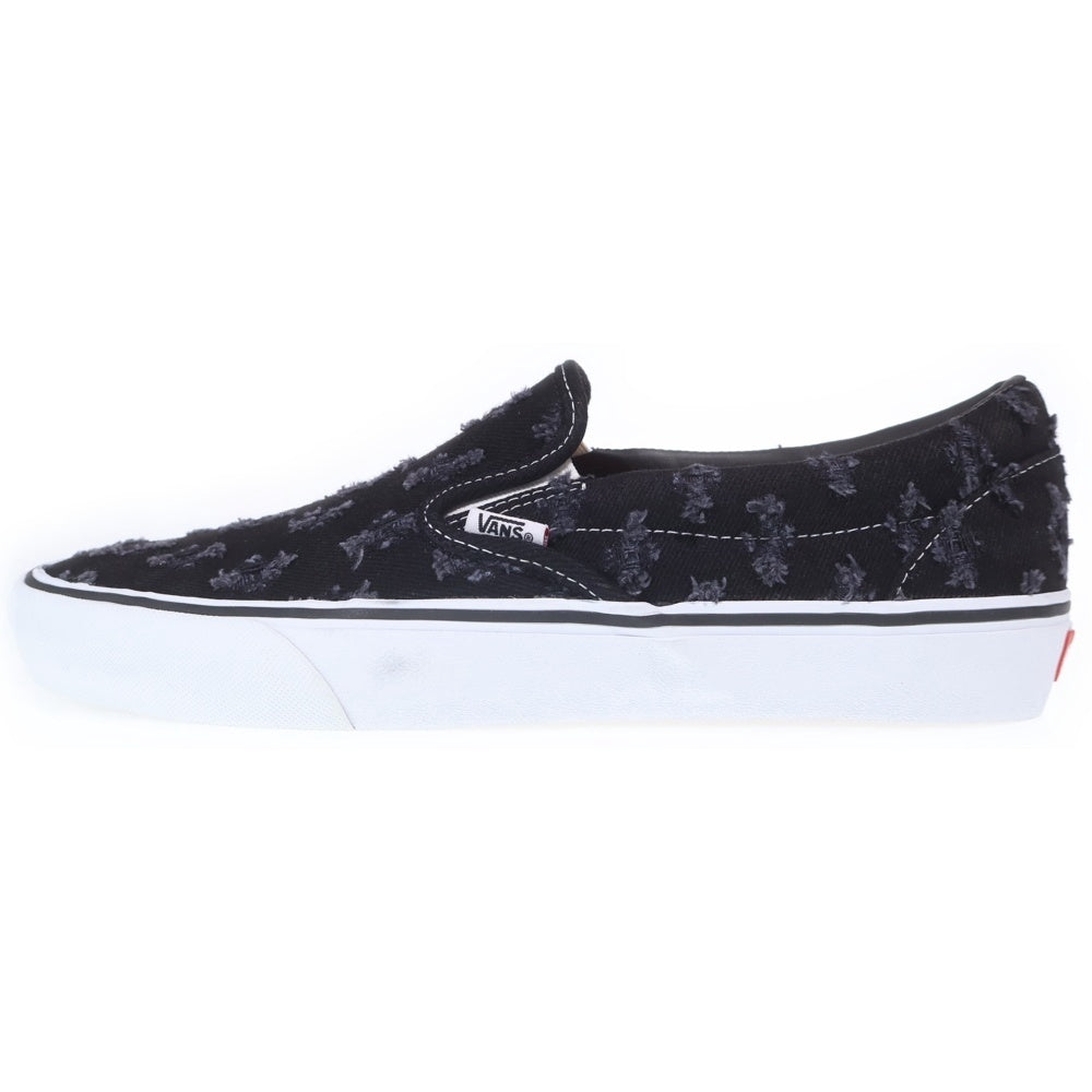 VANS(ヴァンズ) 20SS ×Hole Punch Denim Slip-On Pro シュプリーム ホールパンチ デニム スリッポン ローカットスニーカー ブラック US12/30cm VN0A38DD2DC