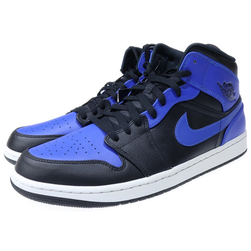 NIKE(ナイキ) AIR JORDAN 1 MID HYPER ROYAL エアジョーダン1 ハイパーロイヤル ローカットスニーカー ブラック/ブルー US14/32cm 554724-077