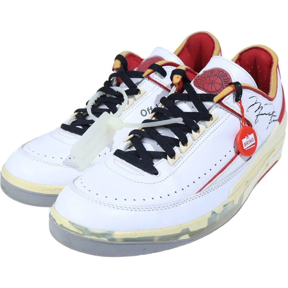 NIKE(ナイキ) ×OFF-WHITE AIR JORDAN 2 RETRO LOW SP オフホワイト エアジョーダン2 ローカットスニーカー US13/31cm ホワイト/レッド DJ4375-106