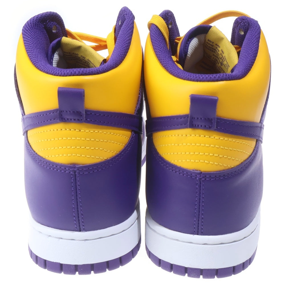 NIKE(ナイキ) DUNK HIGH RETRO LAKERS ダンク レトロ レイカーズ ハイカットスニーカー パープル/イエロー US14/32cm DD1399-500