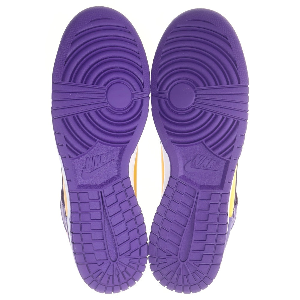 NIKE(ナイキ) DUNK HIGH RETRO LAKERS ダンク レトロ レイカーズ ハイカットスニーカー パープル/イエロー US14/32cm DD1399-500