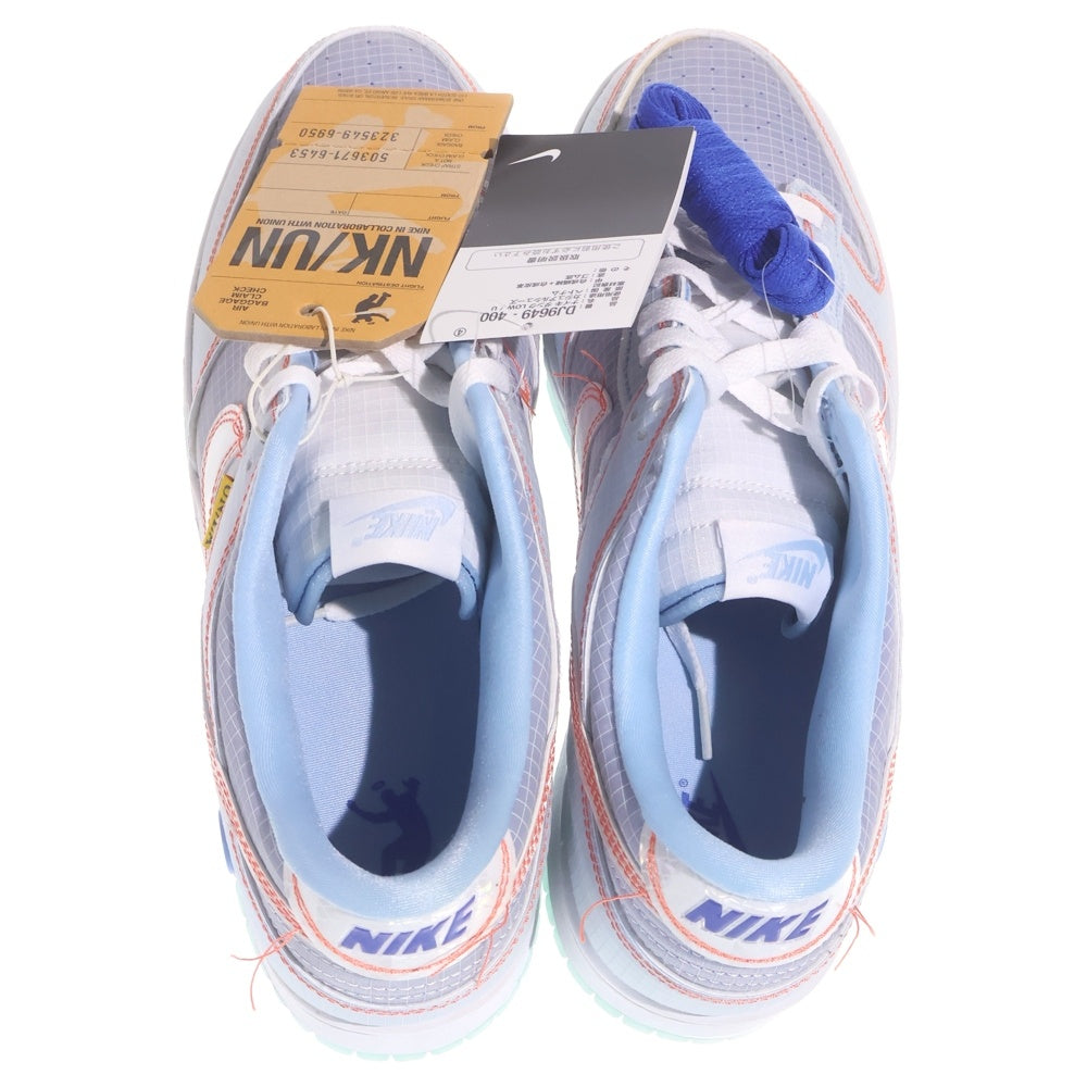 NIKE(ナイキ) ×UNION DUNK LOW PASSPORT PACK Argon ユニオン ダンク ロー パスポートパック アルゴン ローカットスニーカー ブルー US12/30cm DJ9649-400