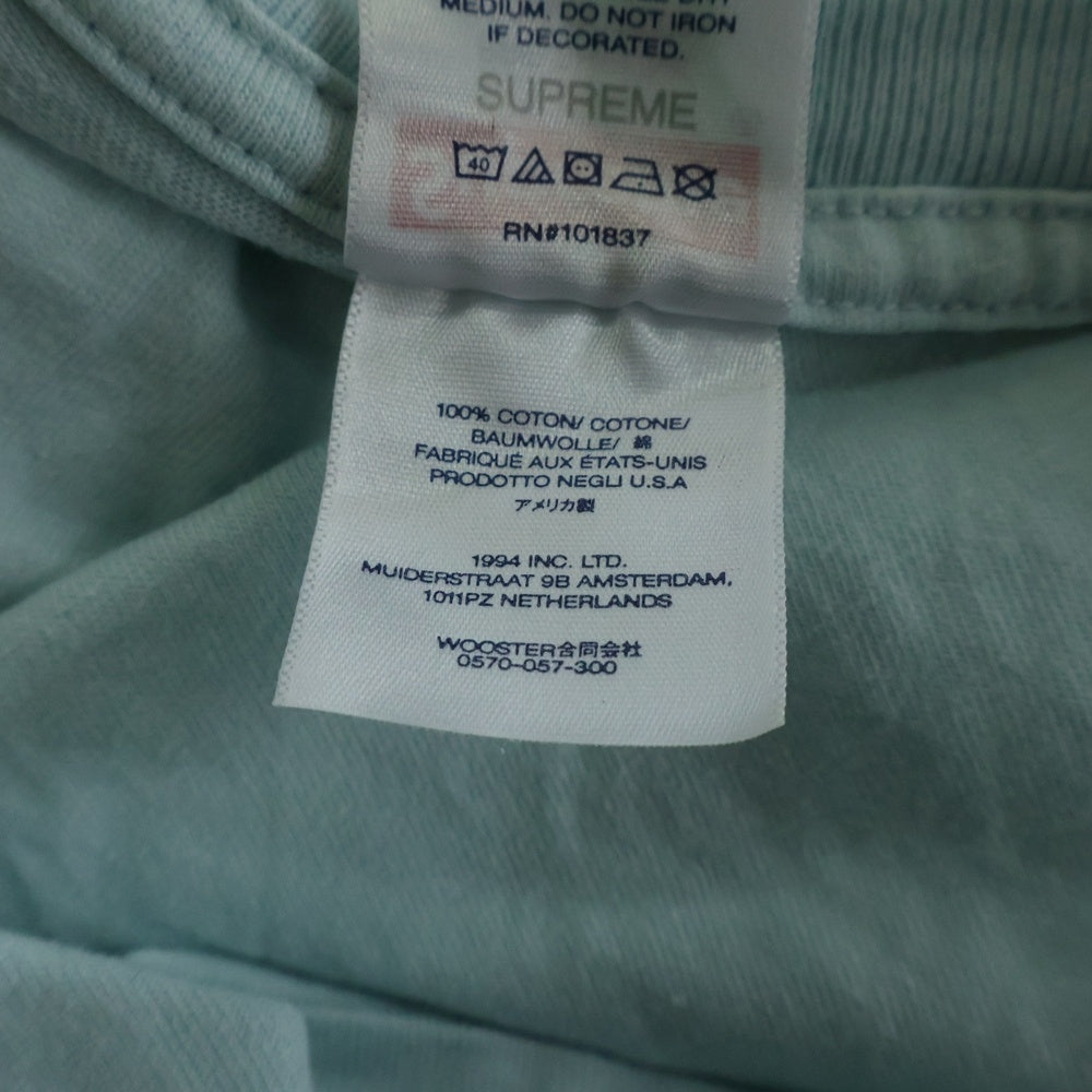 SUPREME(シュプリーム) 23SS Arabic Logo Tee アラビックロゴプリント クルーネック 半袖Tシャツ カットソー ライトブルー