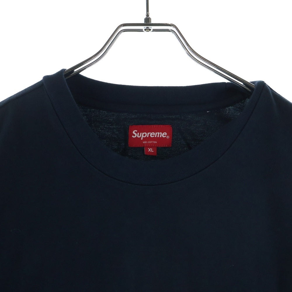 SUPREME(シュプリーム) 20SS Meta Logo L/S メタルロゴ 刺繍 長袖Tシャツ カットソー ブラック