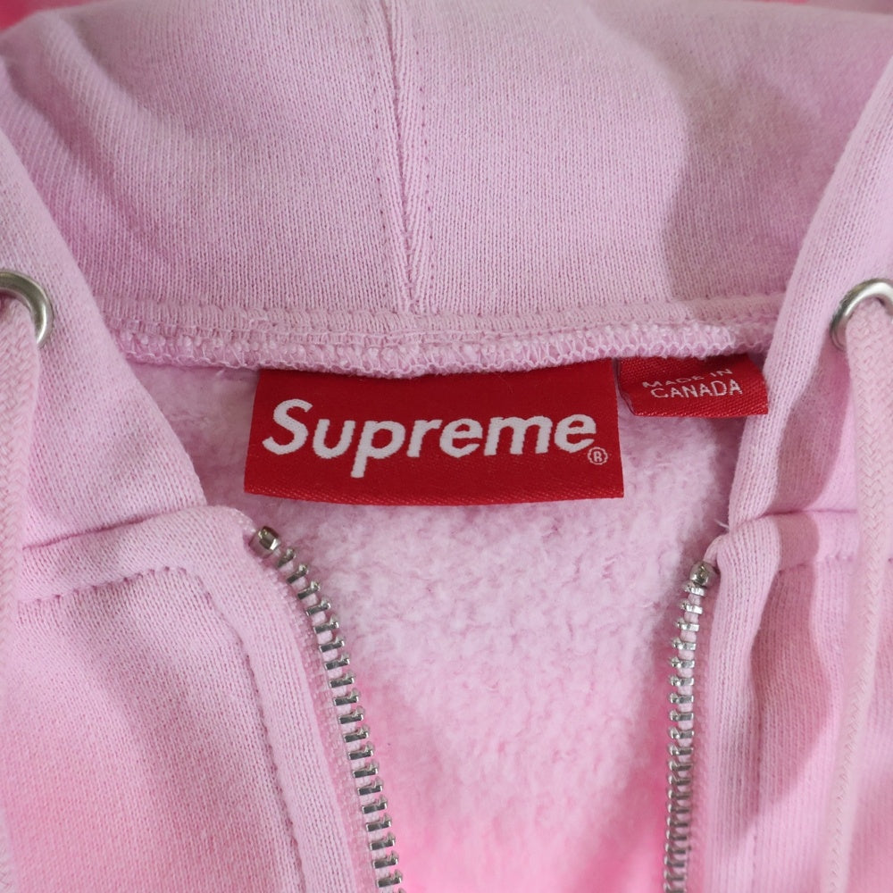 SUPREME(シュプリーム) 24AW Small Box Zip Up Hooded Sweatshirt スモールボックス ジップアップ スウェットパーカー ライトピンク