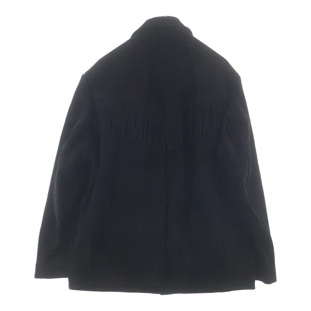 SUPREME(シュプリーム) 20SS ×Schott Fringe Suede Coat ショット フリンジ スウェードレザー コート ブラック