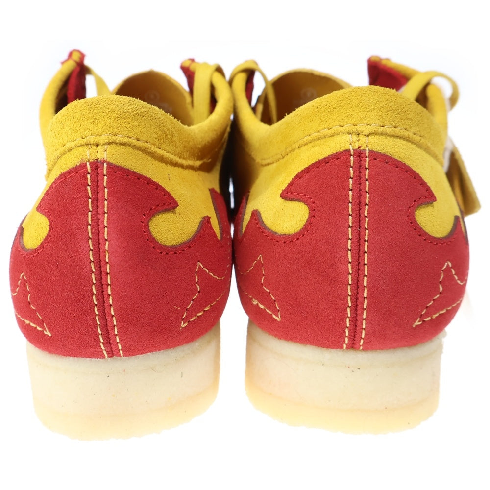 SUPREME(シュプリーム) ×Clarks Wallabee Gold クラークス ワラビー ローカットスニーカー レッド/イエロー