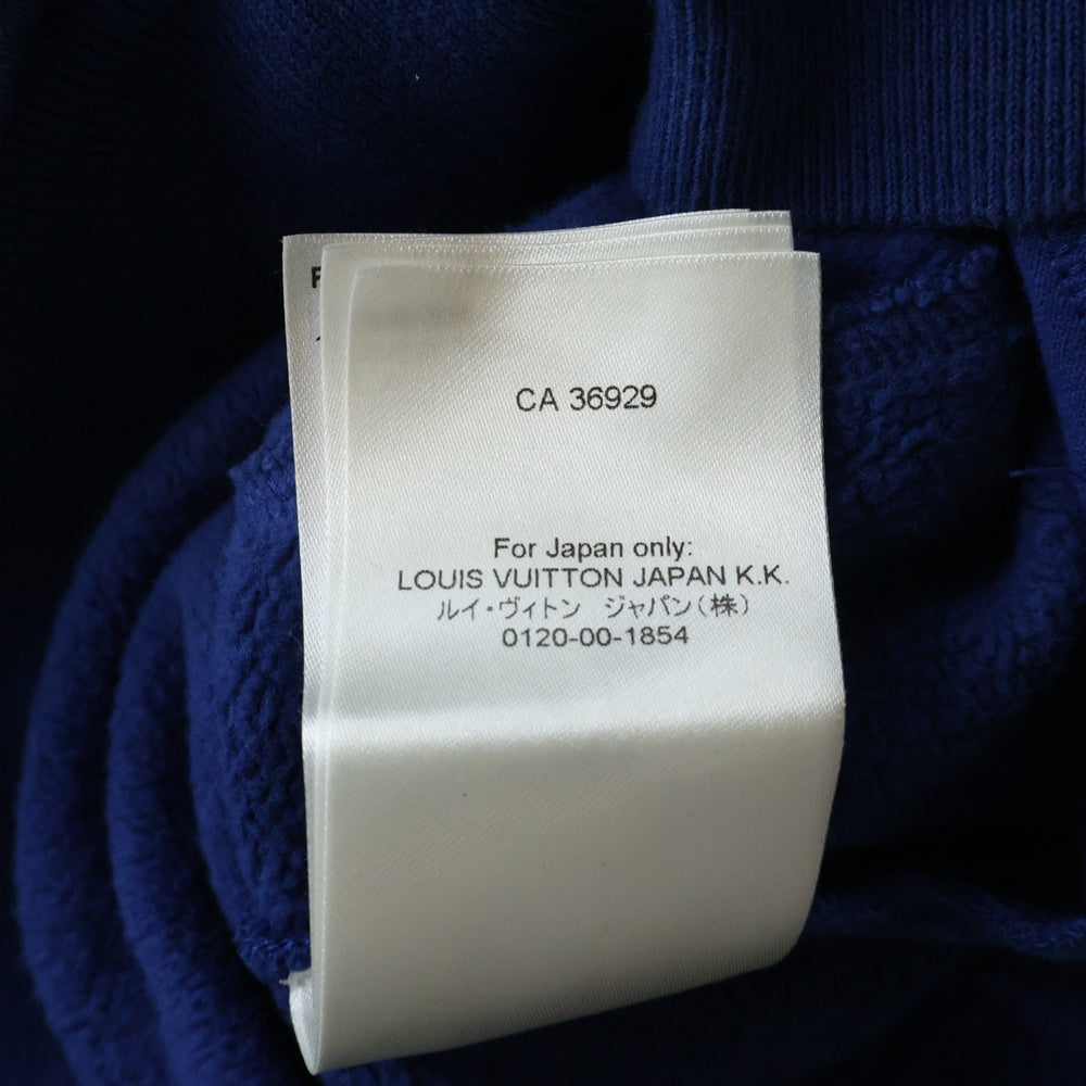 LOUIS VUITTON(ルイヴィトン) 22AW モノグラム サークルカット スウェットパーカー フーディ ブルー RM222Q UYR HNY40W