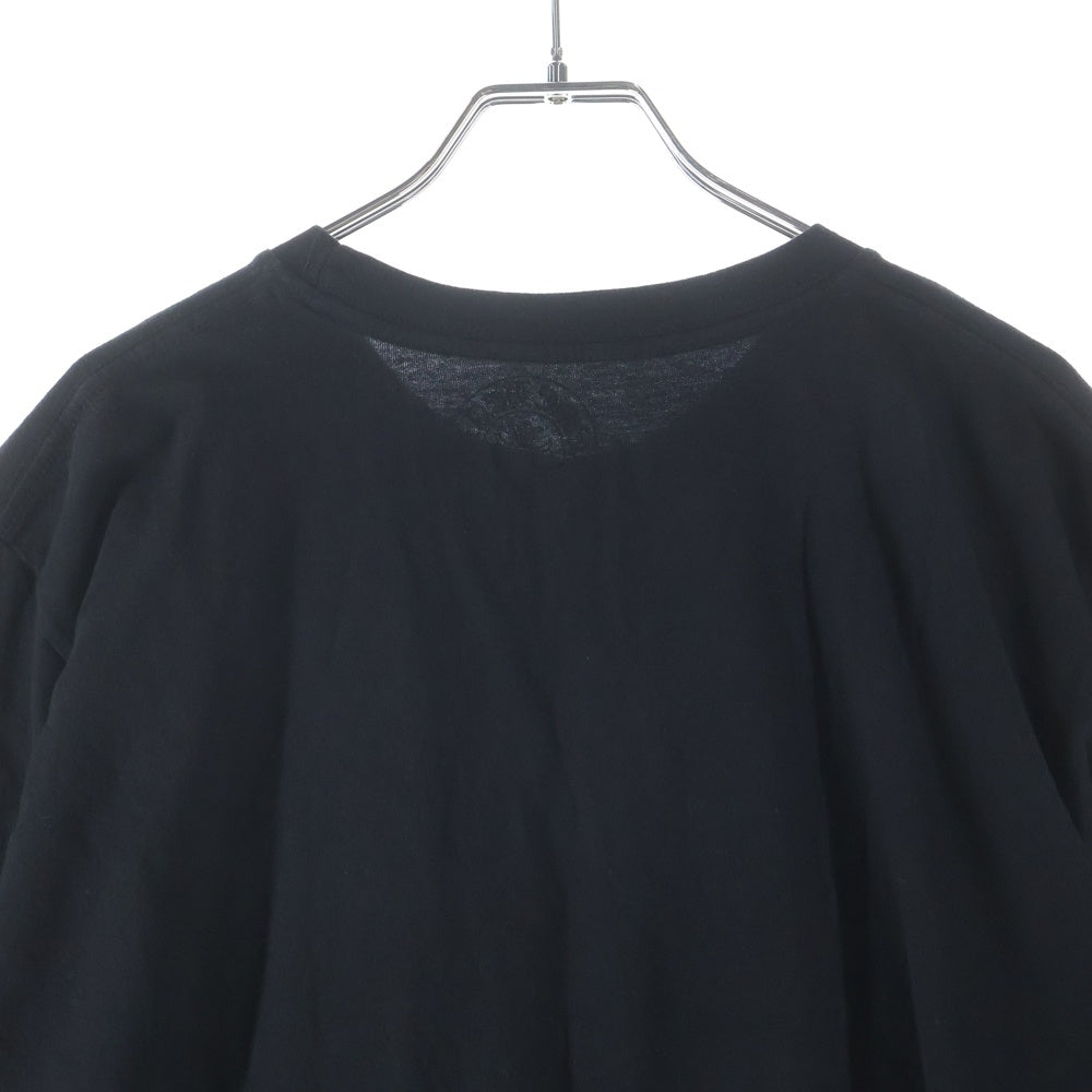 CHROME HEARTS(クロムハーツ) NECK LOGO S/S TEE ネックロゴプリント 半袖Tシャツ カットソー ブラック/グリーン