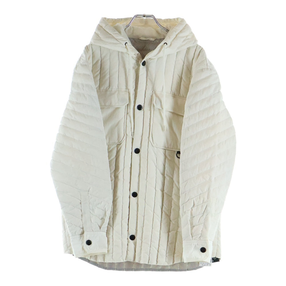 EMPORIO ARMANI(エンポリオアルマーニ) ナイロンフーデッドジャケット レディース ホワイト 3R1BC6 1NROZ