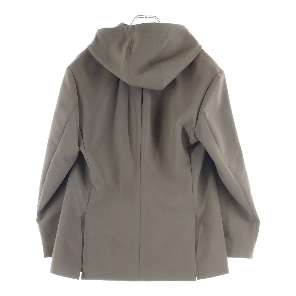 EMPORIO ARMANI(エンポリオアルマーニ) フーデッド付き レイヤード テーラードジャケット カーキ 6R1G73 1NFTZ