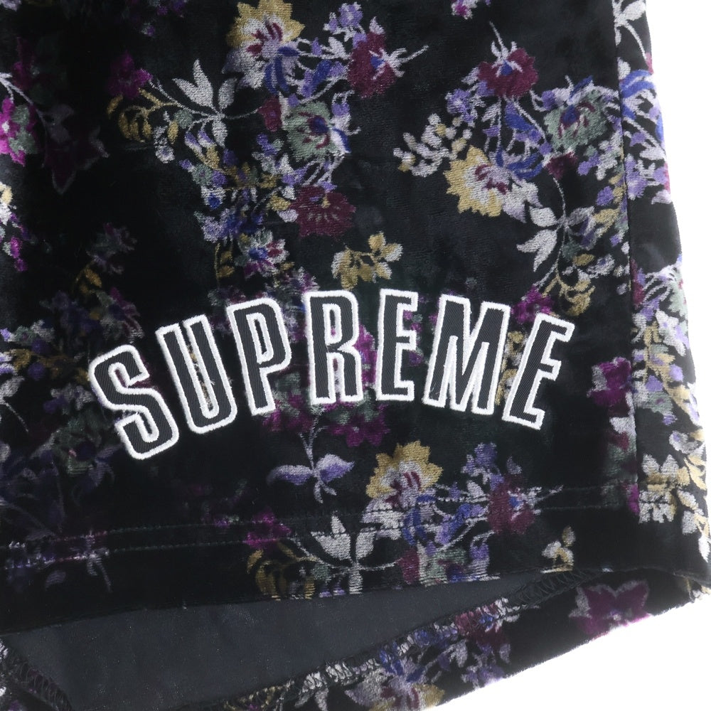 SUPREME(シュプリーム) 19AW Floral Velour Short フローラル ベロアショーツ ハーフパンツ マルチ