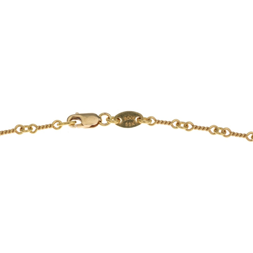 CHROME HEARTS(クロムハーツ) 22K NECKCHAIN T24 ツイストチェーンネックレス 24inch ゴールド