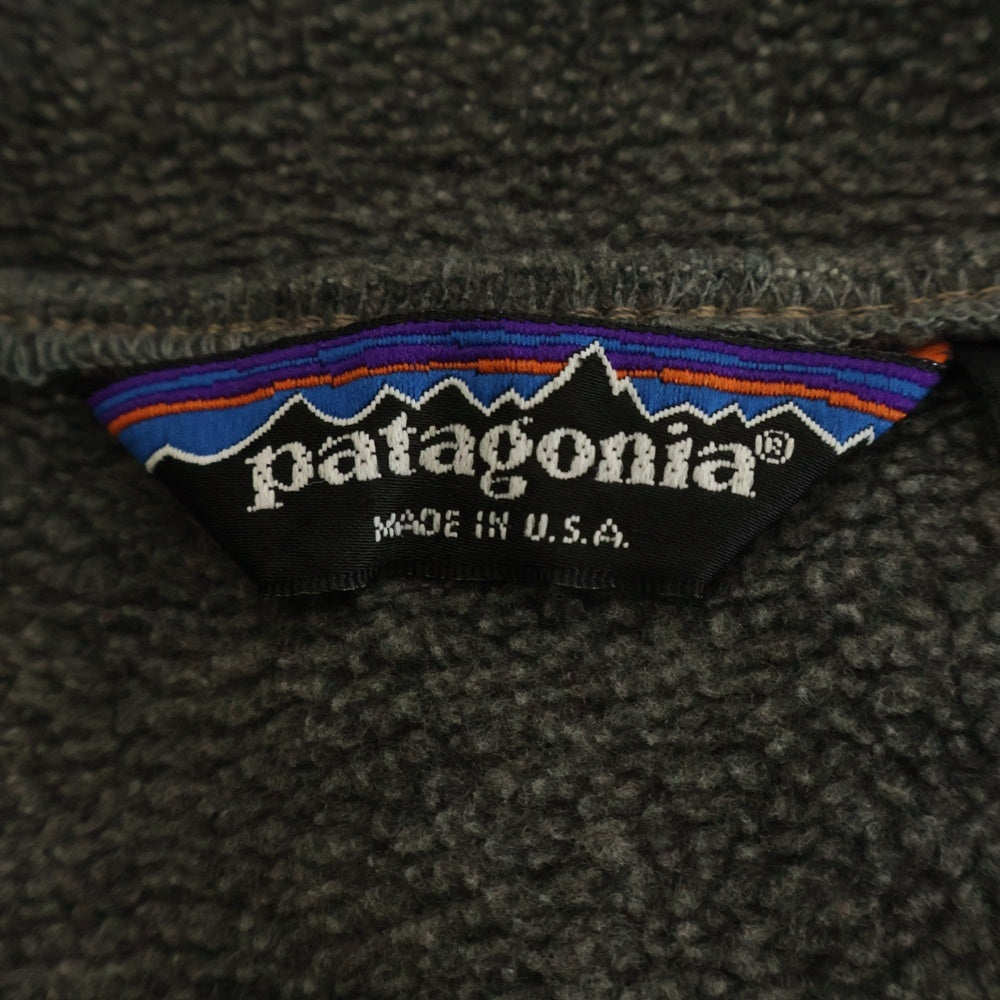 PATAGONIA(パタゴニア) 80S VINTAGE ヴィンテージ 三角タグ シンチラスナップ プルオーバー フリース グレー
