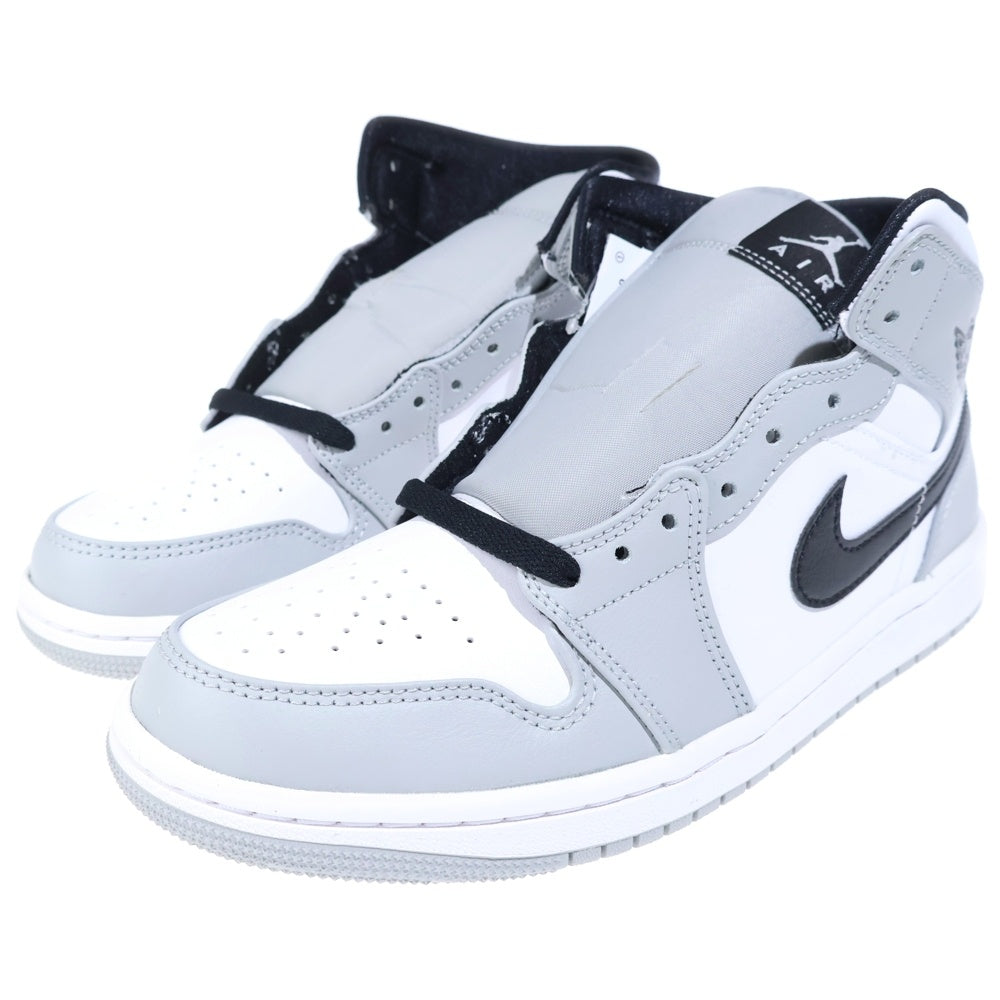 NIKE(ナイキ) AIR JORDAN 1 MID SMOKE GREY エアジョーダン 1 スモークグレー ミッドカットスニーカー グレー/ホワイト US7.5/25.5cm 554724-092