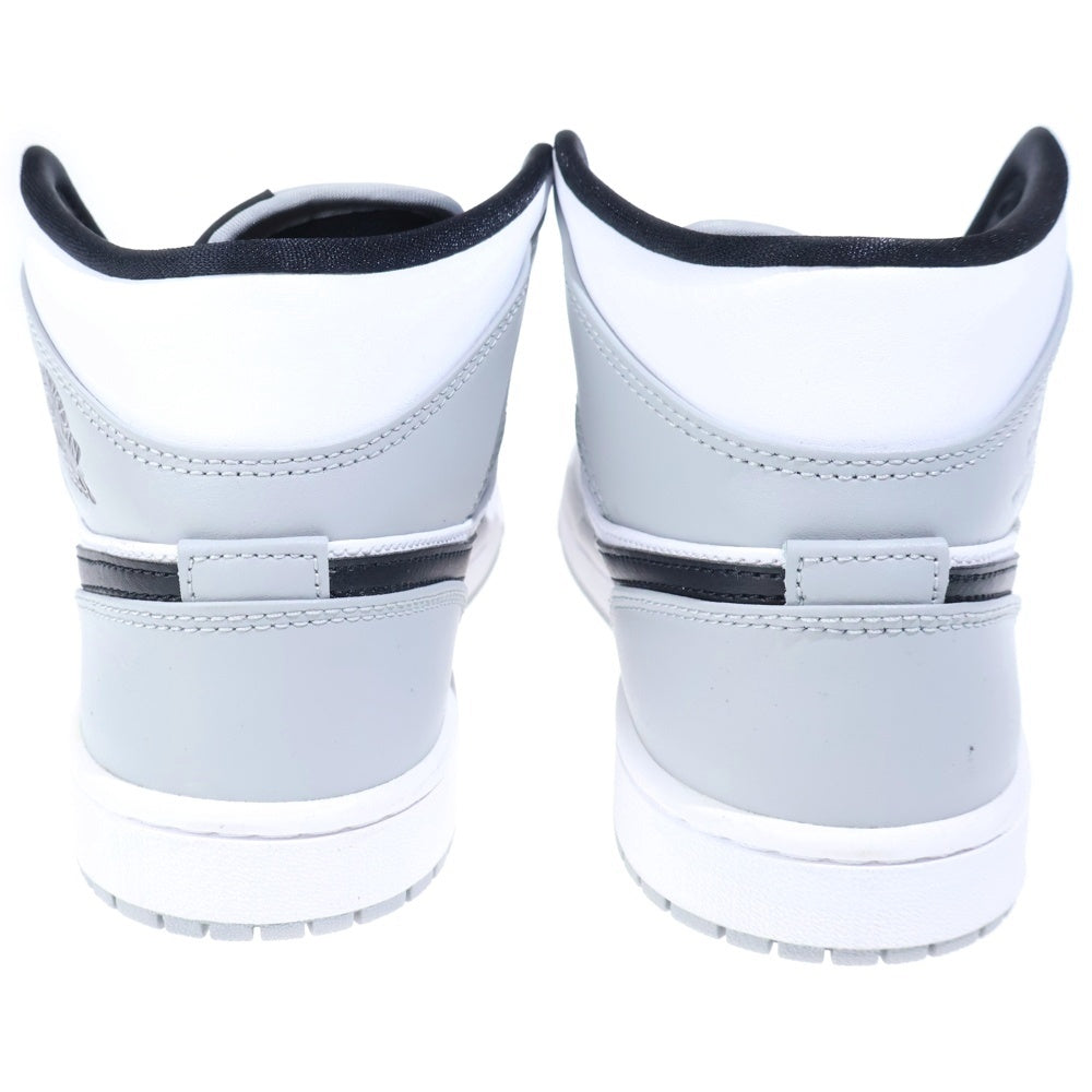 NIKE(ナイキ) AIR JORDAN 1 MID SMOKE GREY エアジョーダン 1 スモークグレー ミッドカットスニーカー グレー/ホワイト US7.5/25.5cm 554724-092