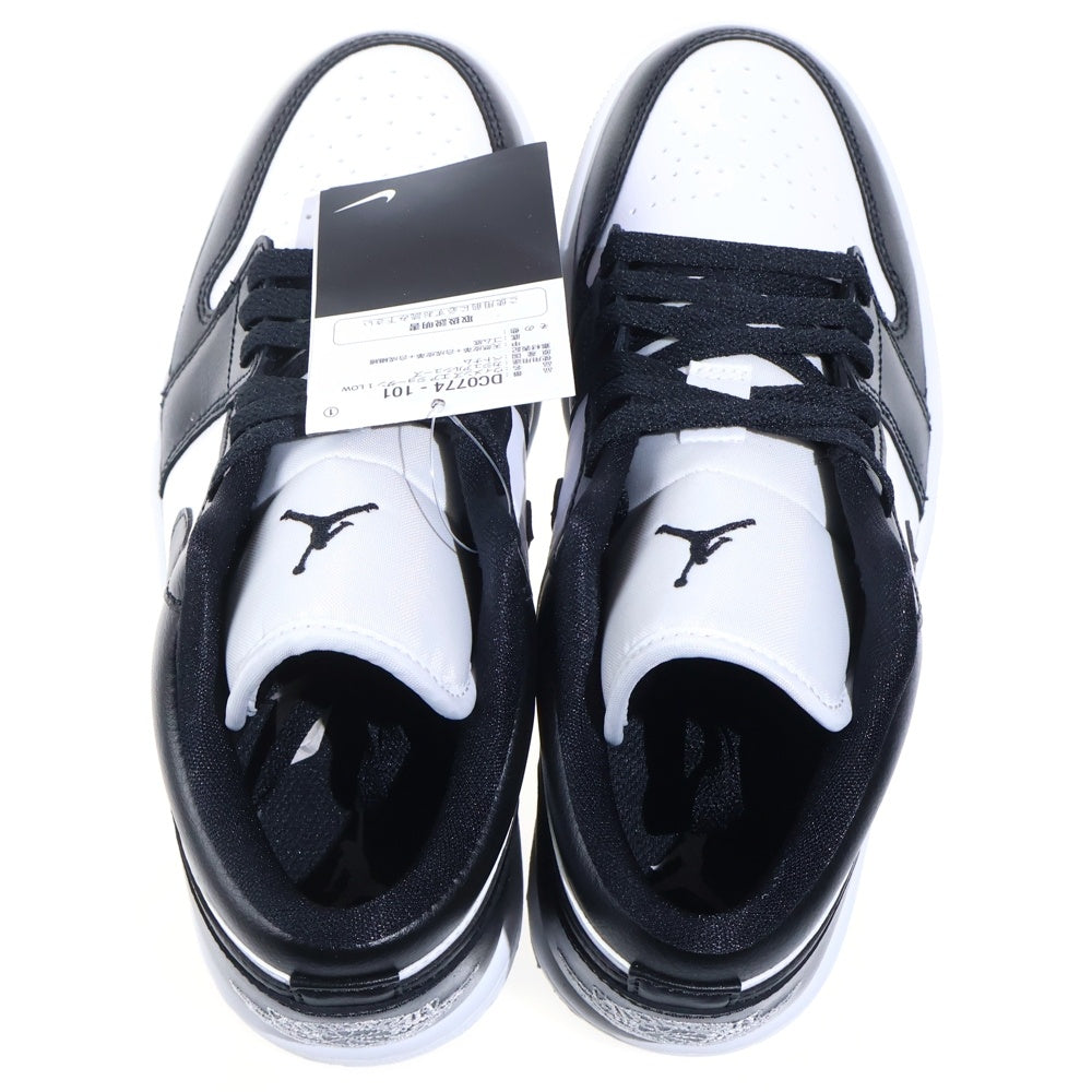NIKE(ナイキ) WMNS AIR JORDAN 1 LOW ウィメンズ エアジョーダン 1 ローカットスニーカー ブラック/ホワイト US8/25cm DC0774-101 レディース