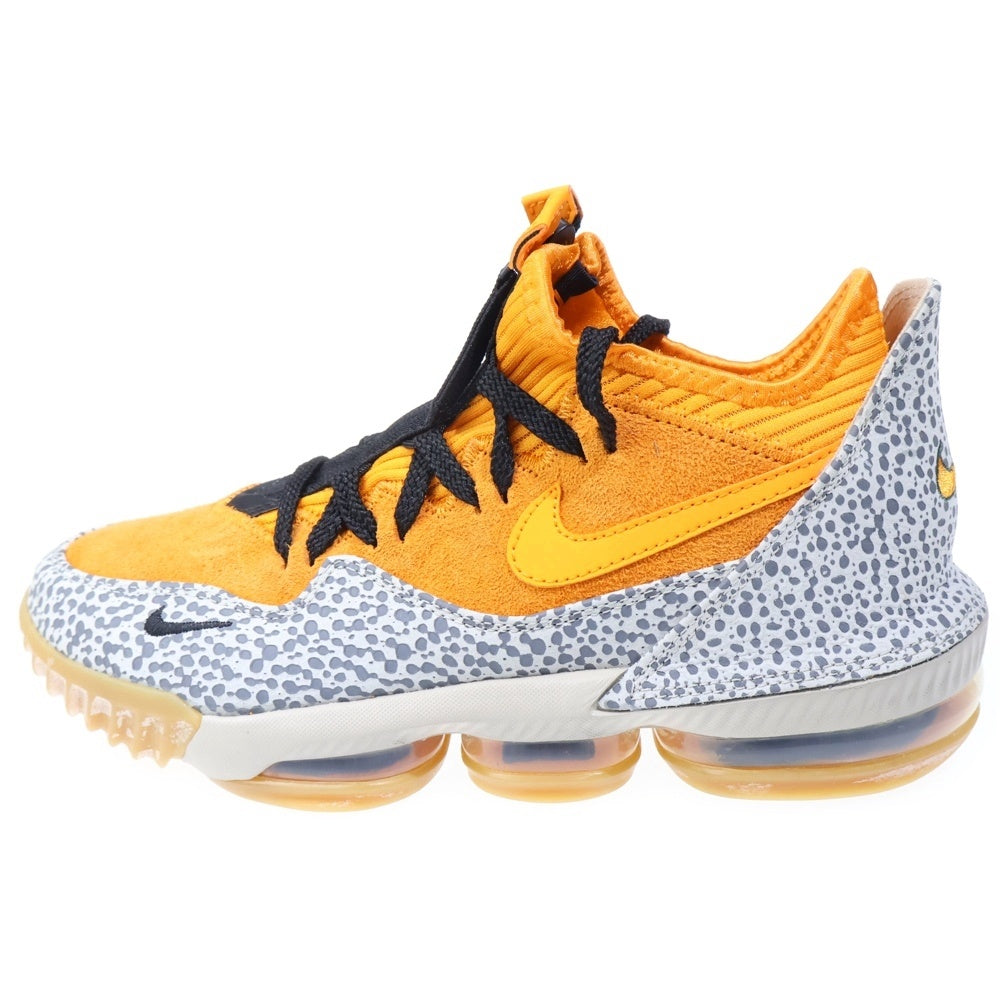 NIKE(ナイキ) ×atmos LEBRON 16 LOW SAFARI アトモス レブロン16 サファリ ローカットスニーカー オレンジ US7/25cm CD9471-800