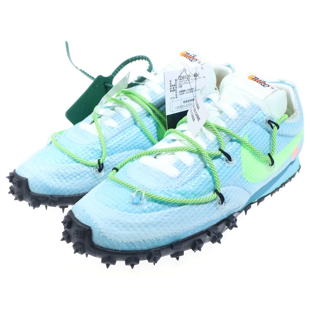NIKE(ナイキ) ×OFF-WHITE WMNS WAFFLE RACER オフホワイト ウィメンズ ワッフルレーサー ローカットスニーカー マルチ US8/25cm CD8180-400 レディース