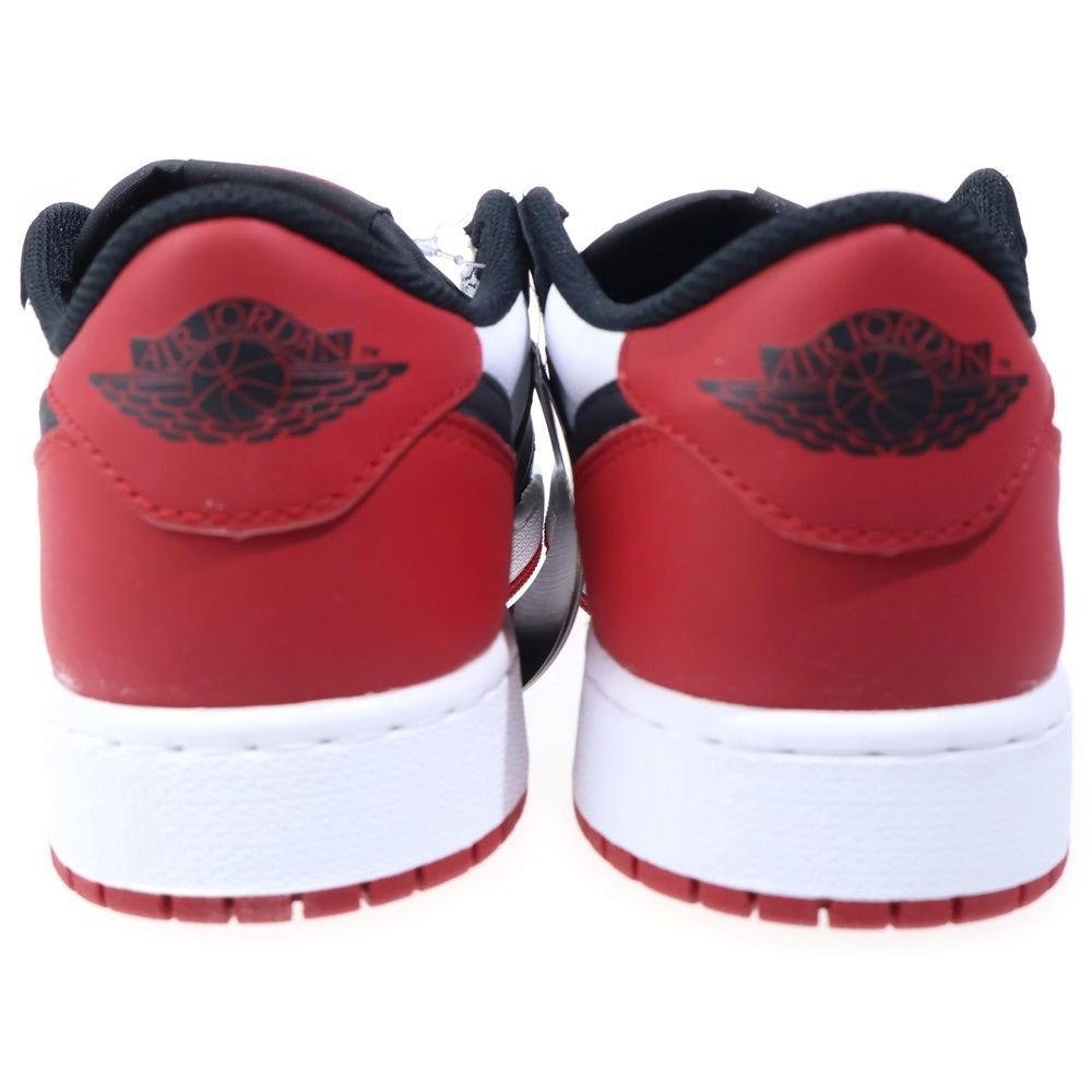 NIKE(ナイキ) AIR JORDAN 1 RETRO LOW OG GS エアジョーダン 1 ロー つま黒 ローカットスニーカーシューズ ブラック/レッド/ホワイト US7Y/25cm CZ0858-106