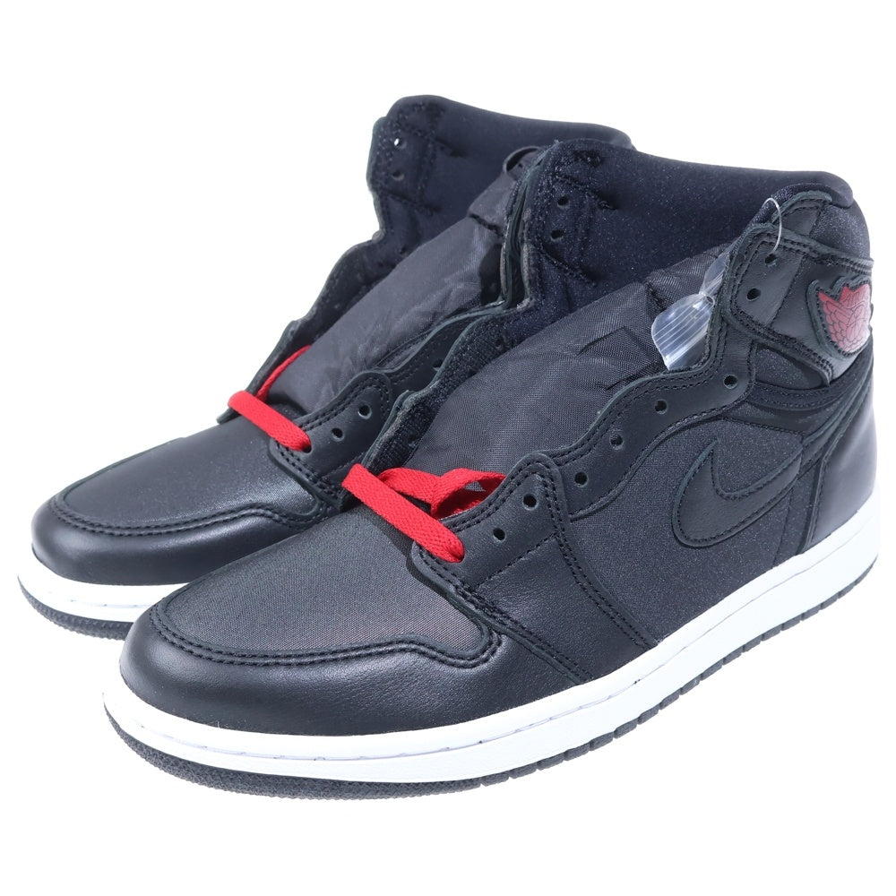 NIKE(ナイキ) AIR JORDAN 1 RETRO HIGH OG BLACK GYM RED エアジョーダン1 レトロ ハイカットスニーカー ブラック US7.5/25.5cm 555088-060