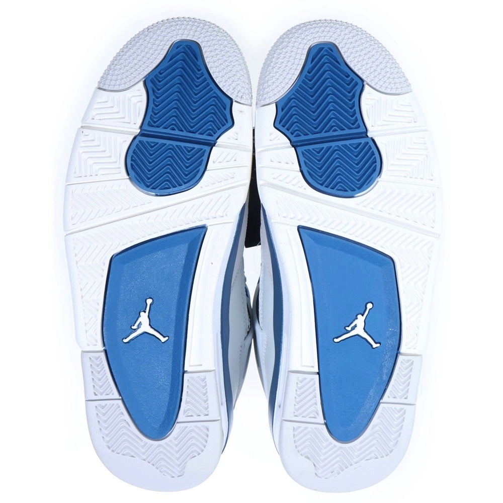 NIKE(ナイキ) AIR JORDAN 4 RETRO エア ジョーダン 4 レトロ GS ハイカットスニーカー ホワイト/ブルー US7Y/25cm HF4281-141 レディース