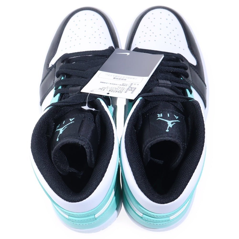 NIKE(ナイキ) AIR JORDAN1 MID TROPICAL TWIST エアジョーダン1 ミッド トロピカルツイスト ミッドカットスニーカー ホワイト/ブルー US8/26cm 554724-132