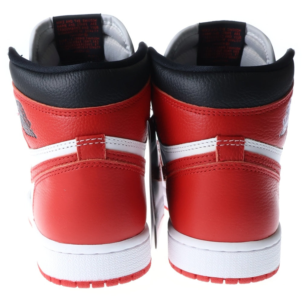 NIKE(ナイキ) AIR JORDAN 1 HIGH OG HERITAGE エアジョーダン 1 ヘリテージ ハイカットスニーカー ホワイト/レッド US7/25cm 555088-161