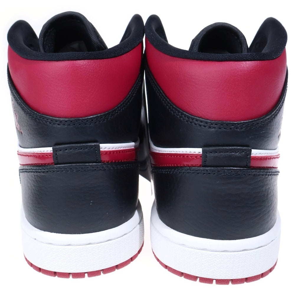NIKE(ナイキ) AIR JORDAN 1 MID エアジョーダン ミッドカットスニーカー ボルドー US7.5/25.5cm 554724-066